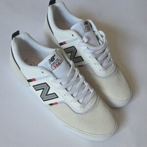 NWT Men's New Balance Numeric 306 Jamie Foy Light Grey/Why/Red/Blk. Size 12